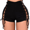 Laces Jeans Shorts